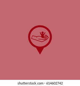 child, hand, icon