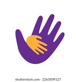 Kinderhand in der Elternhand