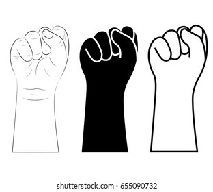 child hand shows the number zero. vector illustration 