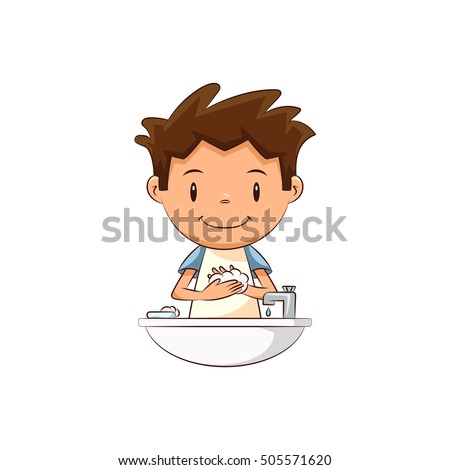 Child hand washing