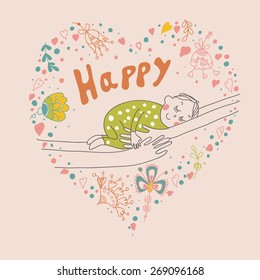 a child at the hands of parents