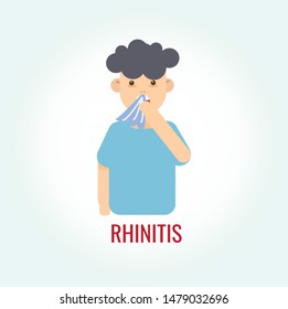 Child has got flu and rhintis