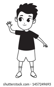 child having fun and playing isolated vector illustration graphic design