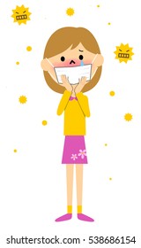 Child with hay fever