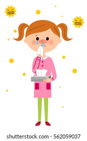 Child with hay fever
