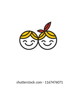child head logo icon designs