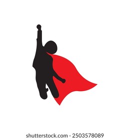 Diseño del icono del logotipo del héroe del niño, Ilustración vectorial