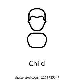 Child icon design stock illustration