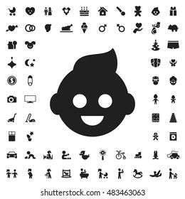 Child icon illustration isolated vector sign symbol