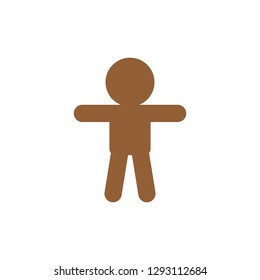 Child Icon in trendy flat style isolated on grey background. Man symbol for your web site design, logo, app, UI. Vector illustration