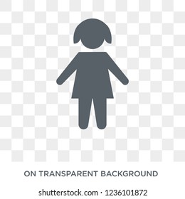 Child icon. Trendy flat vector Child icon on transparent background from Insurance collection. 