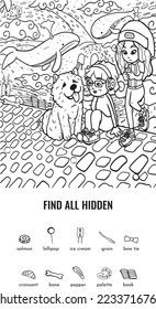 Child Intelligence Development Find Hidden Object