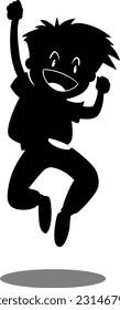 Child joy icon vector image
