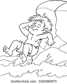 Child jumps into water