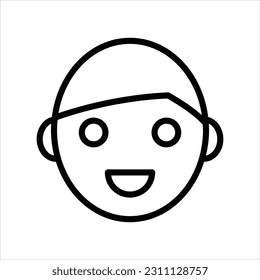 Child kid avatar vector icon
