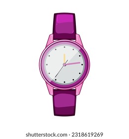 child kid watch time cartoon. children hand, boy digital child kid watch time sign. isolated symbol vector illustration