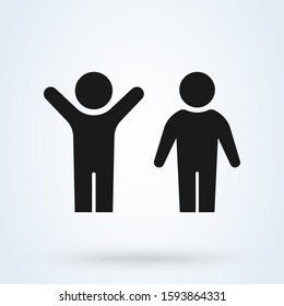 child, kids Simple vector modern icon design illustration.