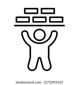 Child Labor Icon Element For Design