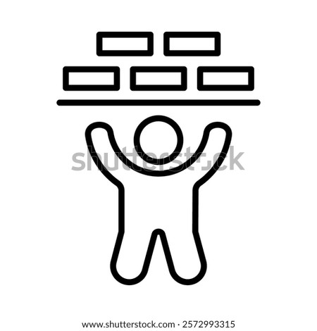 Child Labor Icon Element For Design