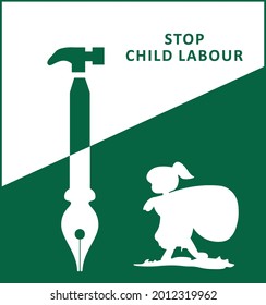 Child Labour Day Banner Vector Design