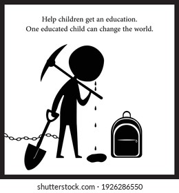 Child Labour Poster Images Stock Photos Vectors Shutterstock