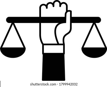 Child Labour Law Concept, Human Trafficking Law Vector Icon Design, Lawyer Firm  and Legal institutions Symbol on white background