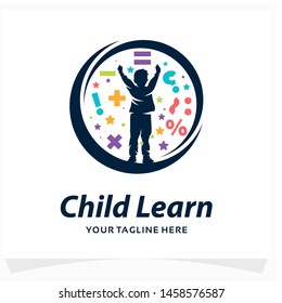 Child Learn Logo Design Template