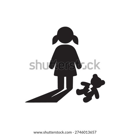 Child left alone by roadside representing abandonment and neglect trauma