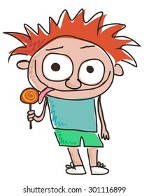 Child with lolly