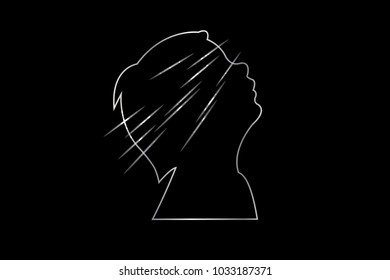 Child looking at stars