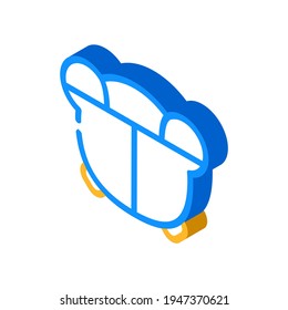 child lunchbox isometric icon vector. child lunchbox sign. isolated symbol illustration