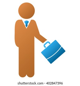 Child Manager vector toolbar icon for software design. Style is a gradient icon symbol on a white background.