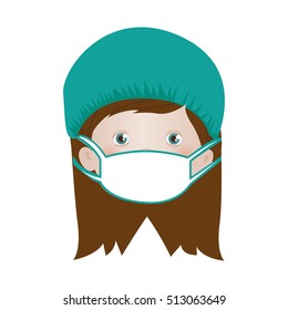 child with medical doctor costume icon image 