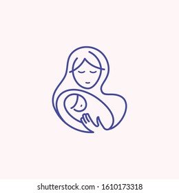 Child and Mother Care Logo Template Design