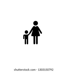 child and mother icon