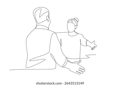 Child and mother who have not met for a long time. The couple who finally met at the airport