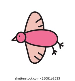 Child Nostalgia Doodle - Bird