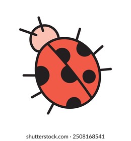 Child Nostalgia Doodle - Lady Bug