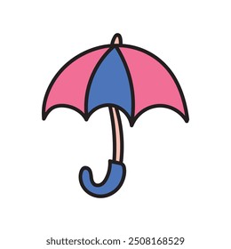 Child Nostalgia Doodle - Umbrella