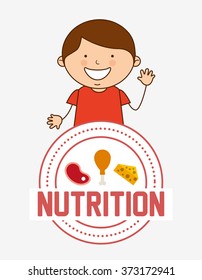 child nutrition design, vector illustration eps10 graphic 