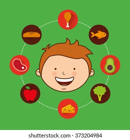 child nutrition design, vector illustration eps10 graphic 