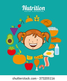 Child Nutrition Design Vector Illustration Eps10 Stock Vector (Royalty ...