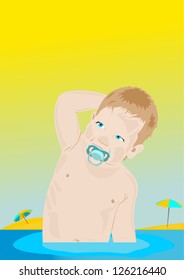 The child on a beach