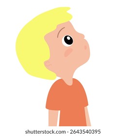 Uma criança sobre fundo branco