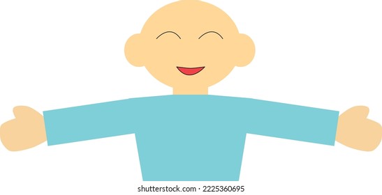 It's a child with open arms