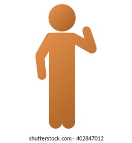 Child Opinion vector toolbar icon for software design. Style is a gradient icon symbol on a white background.