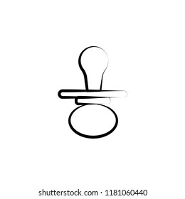 Child pacifier concept line icon. Simple element illustration. Child pacifier concept outline symbol design from Motherhood set. Can be used for web and mobile UI UX on white background