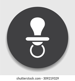Child pacifier icon.