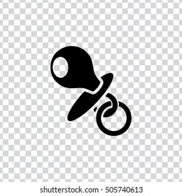 Child pacifier icon