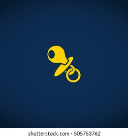 Child pacifier icon
